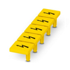 GPLM10 Warning label, printable number and letter marking labels for 10.2mm terminal block